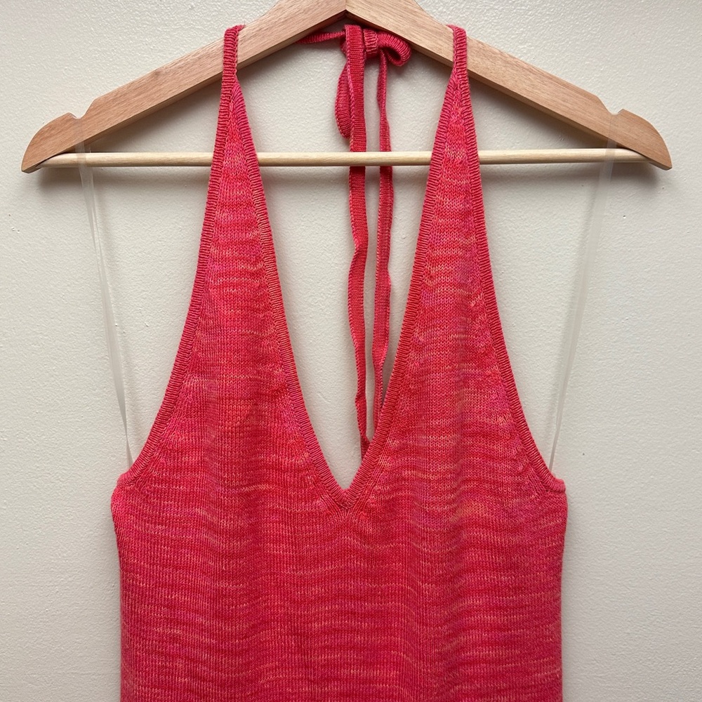 Y2K Knit Halter Dress